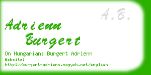 adrienn burgert business card